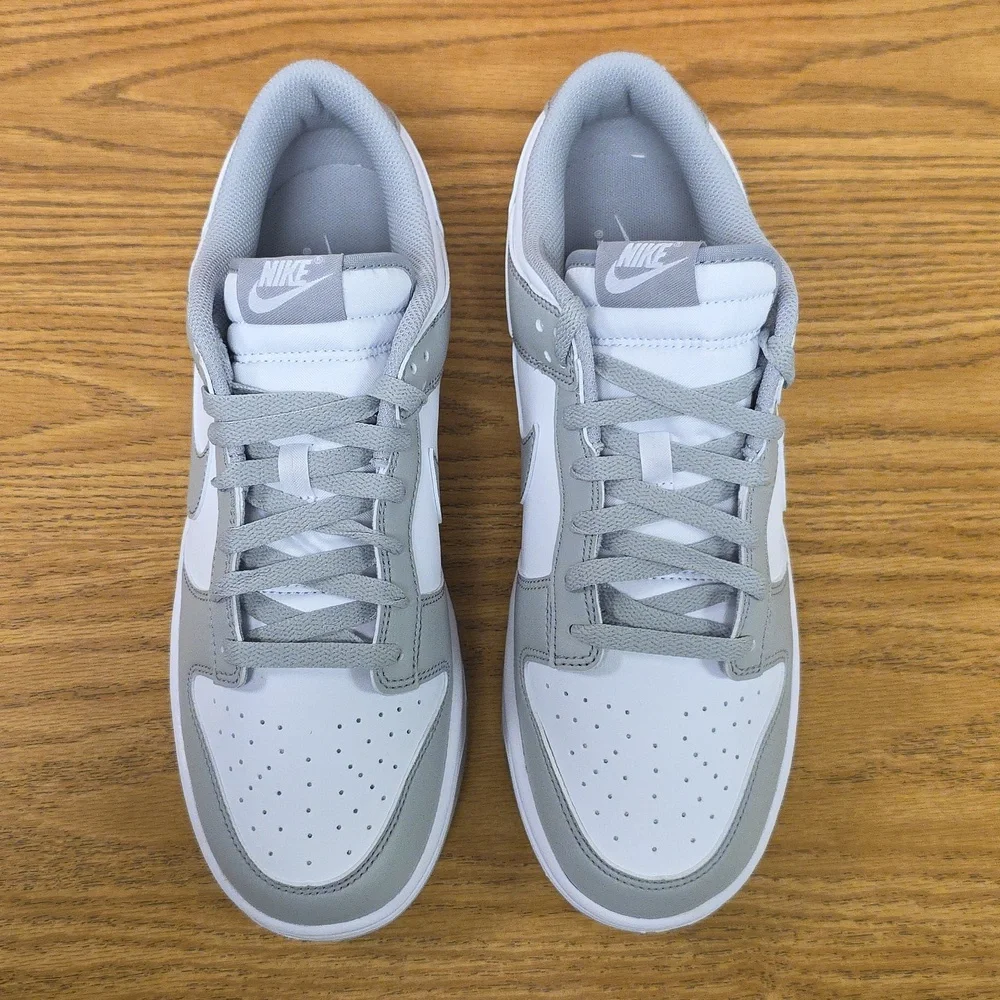 Nike Dunk Low Retro White/Light Smoke Grey Men's Size 10 HF5441-105 New - Picture 5 of 7